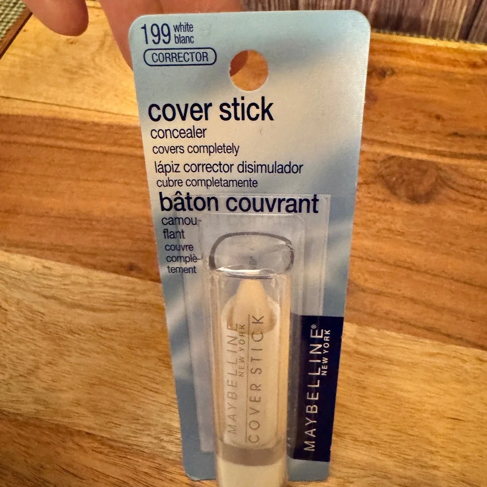 VTG Maybelline Cover Stick 199 White Blanc Corrector Concealer Rare Discontinued